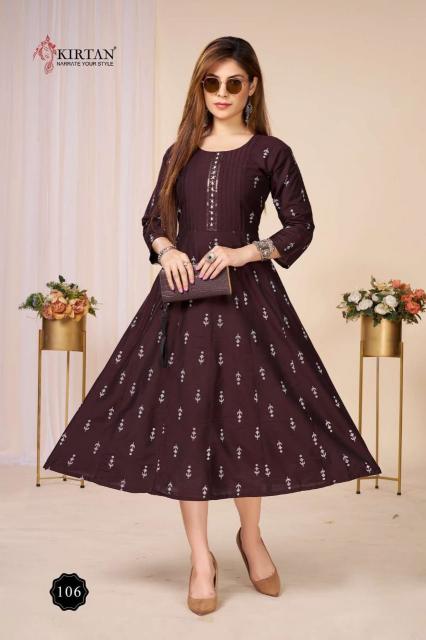 Kirtan Bunawat vol 3 catalog silik anarkali kurtis