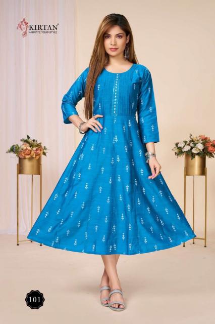 Kirtan Bunawat vol 3 catalog silik anarkali kurtis