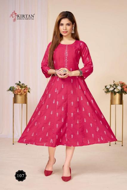 Kirtan Bunawat vol 3 catalog silik anarkali kurtis