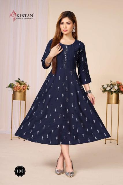 Kirtan Bunawat vol 3 catalog silik anarkali kurtis