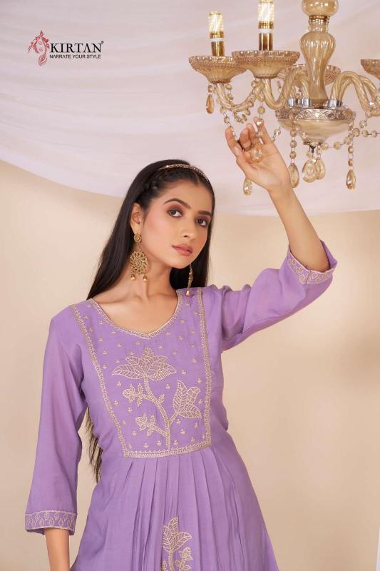Kirtan Kamakshi catalog chanderi kurtis