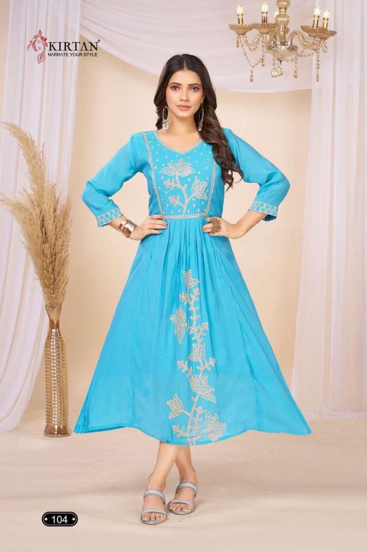 Kirtan Kamakshi catalog chanderi kurtis