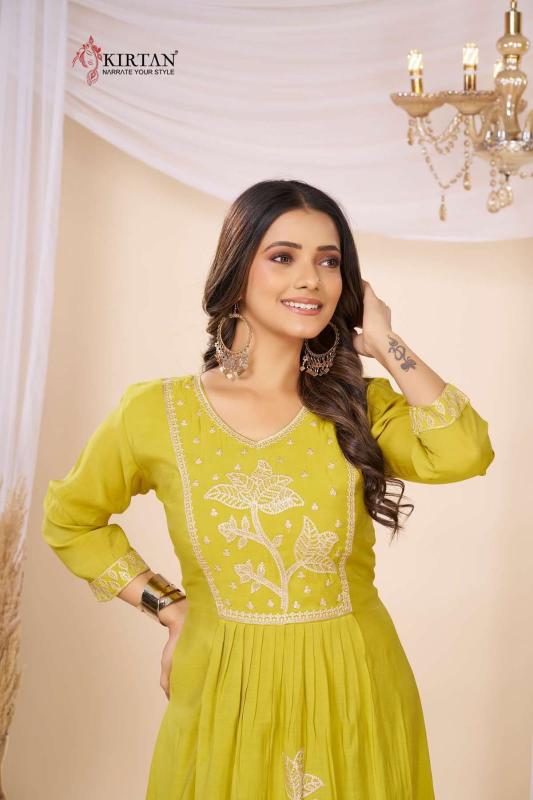 Kirtan Kamakshi catalog chanderi kurtis