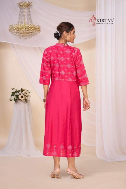 Kirtan Ridhya catalog anarkali kurtis wholesaler