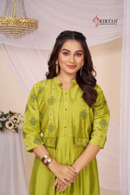 Kirtan Ridhya catalog anarkali kurtis wholesaler