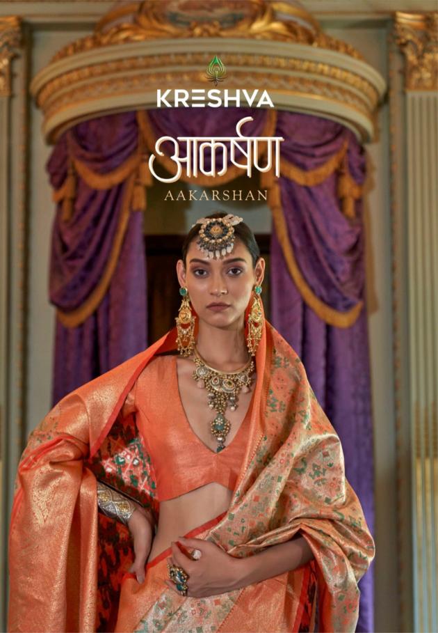 Kreshva Aakarshan catalog silk sarees surat online