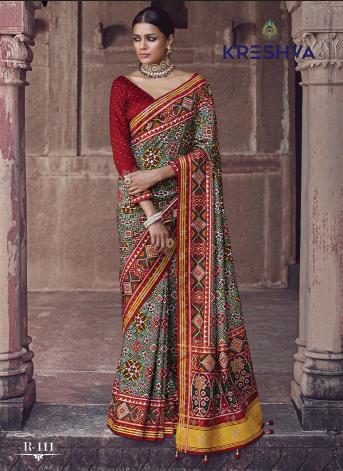 Kreshva All Time Hit Patola catalog fabdeal sarees surat gujarat 
