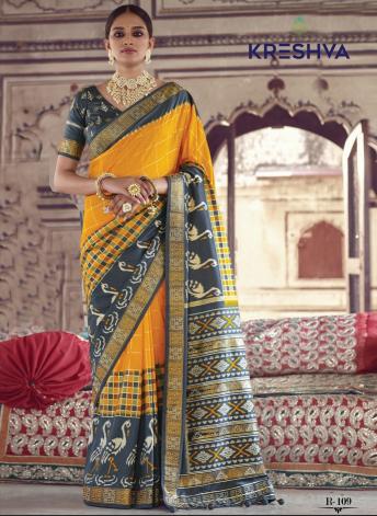 Kreshva All Time Hit Patola catalog fabdeal sarees surat gujarat 