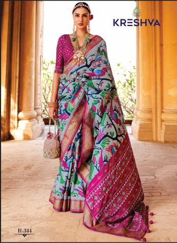 Kreshva All Time Hit Patola catalog fabdeal sarees surat gujarat 