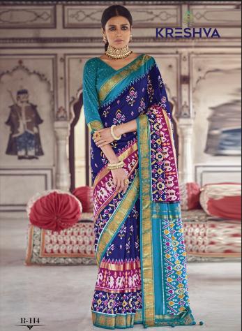 Kreshva All Time Hit Patola catalog fabdeal sarees surat gujarat 