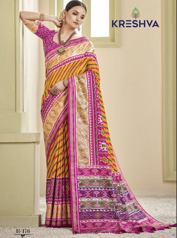 Kreshva All Time Hit Patola catalog fabdeal sarees surat gujarat 