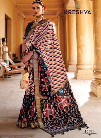 Kreshva All Time Hit Patola catalog fabdeal sarees surat gujarat 