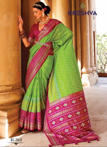 Kreshva All Time Hit Patola catalog fabdeal sarees surat gujarat 