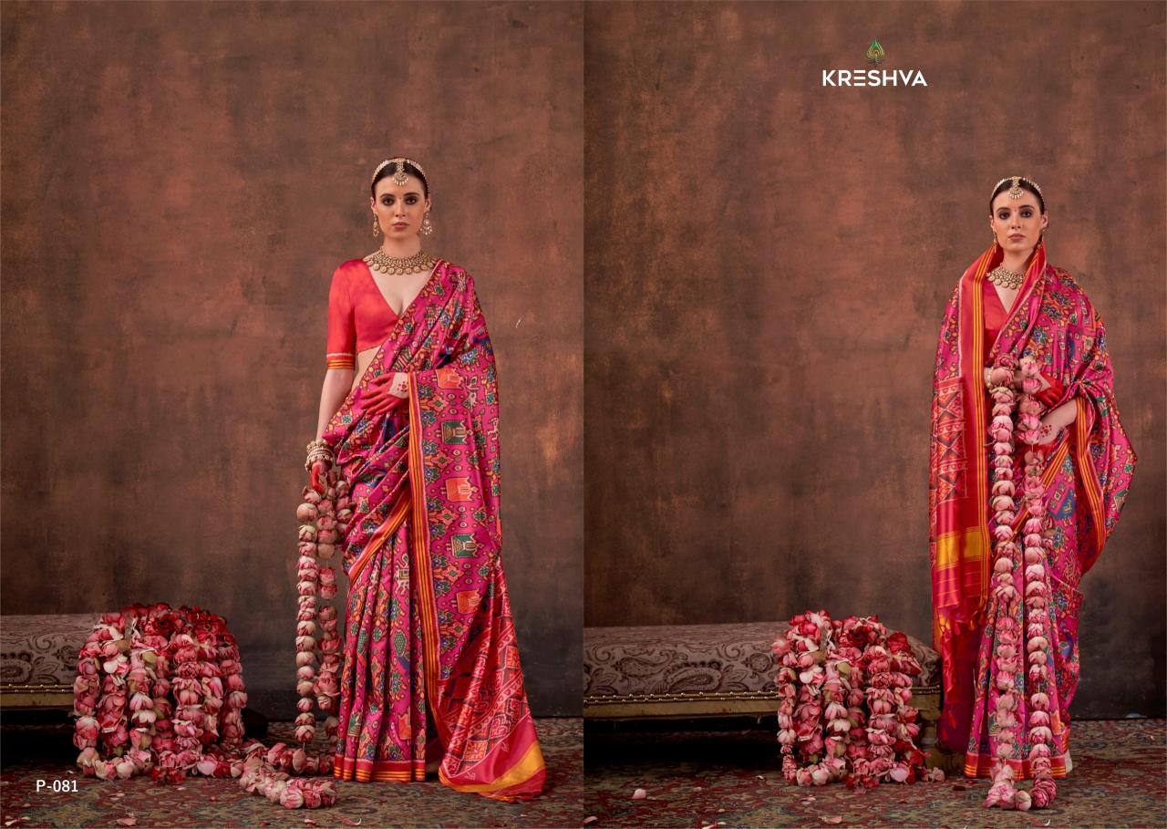 Kreshva Patola Essence catalog surat saree wholesale market address
