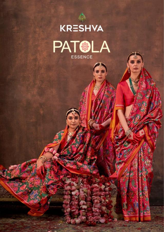Kreshva Patola Essence catalog surat saree wholesale market address
