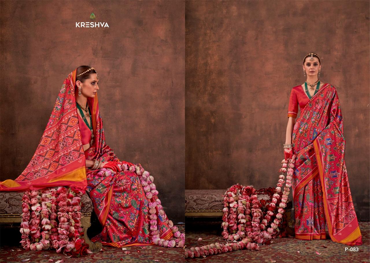 Kreshva Patola Essence catalog surat saree wholesale market address