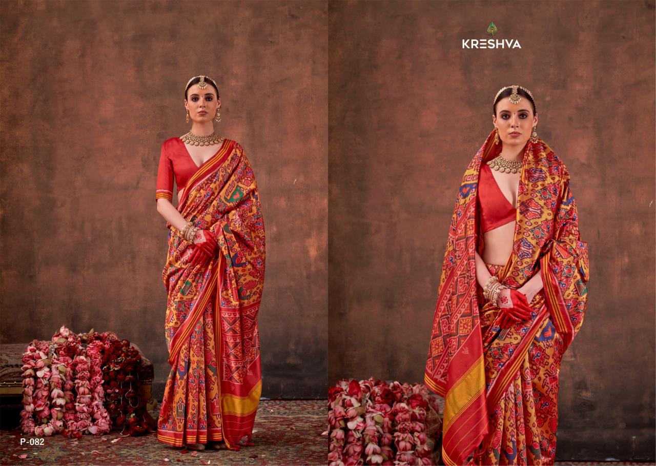 Kreshva Patola Essence catalog surat saree wholesale market address