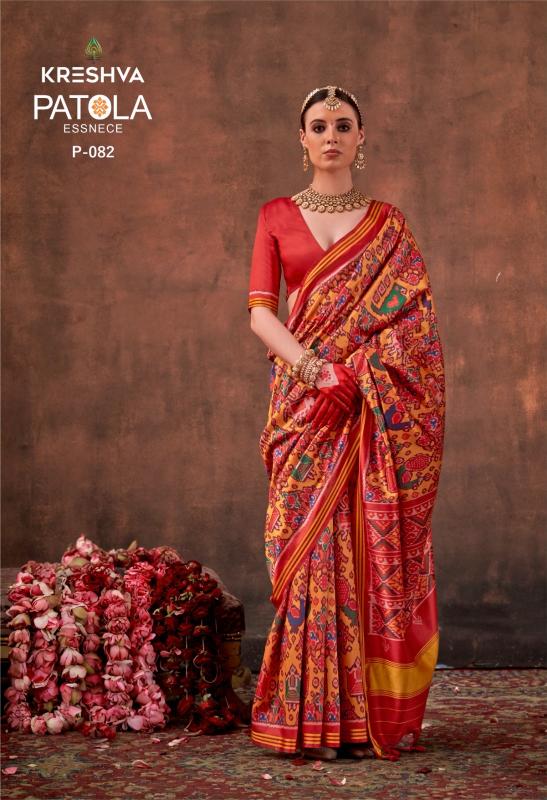 Kreshva Patola Essence catalog surat saree wholesale market address