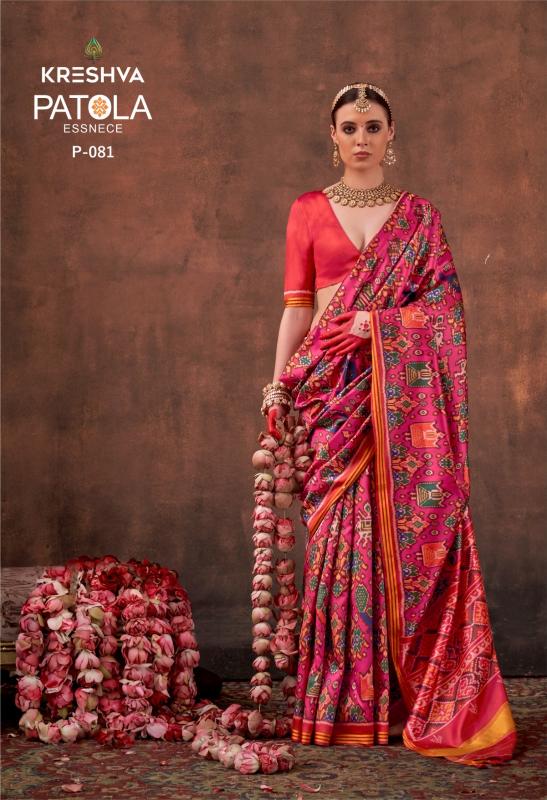 Kreshva Patola Essence catalog surat saree wholesale market address