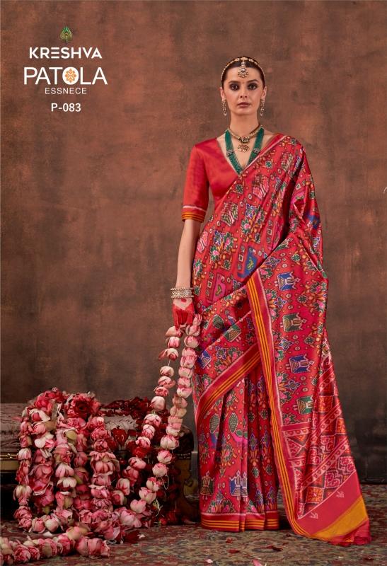 Kreshva Patola Essence catalog surat saree wholesale market address