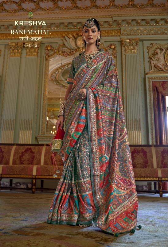 Kreshva Rani Mahal catalog wholesale sarees online in surat