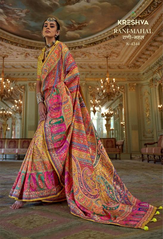 Kreshva Rani Mahal catalog wholesale sarees online in surat