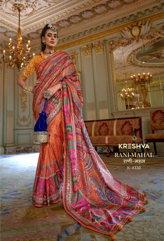 Kreshva Rani Mahal catalog wholesale sarees online in surat