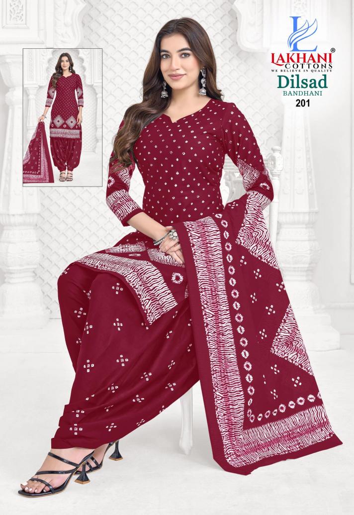 Lakhani Dilsad Bandhani Vol-02 – Dress Material - Wholesale Catalog