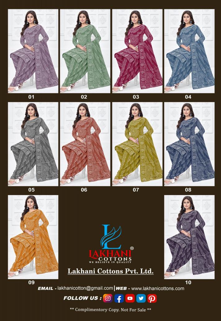 Lakhani Sara Bandhej Vol-01 – Dress Material - Wholesale Catalog