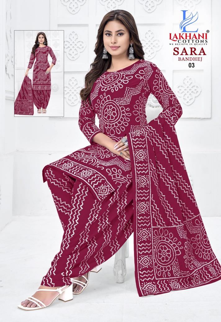 Lakhani Sara Bandhej Vol-01 – Dress Material - Wholesale Catalog