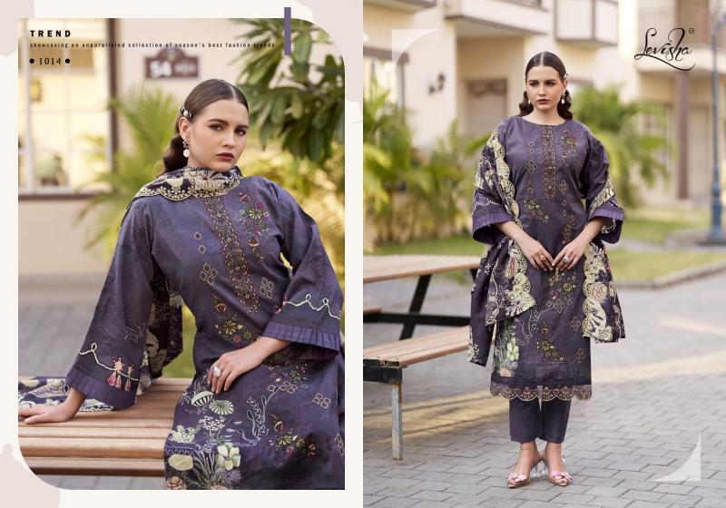 Levisha Mehbooba catalog lavina dress material wholesale
