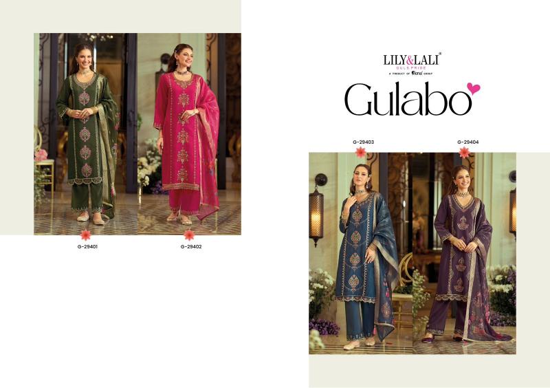Lily & Lali Gulabo catalog Embroidery kurtis