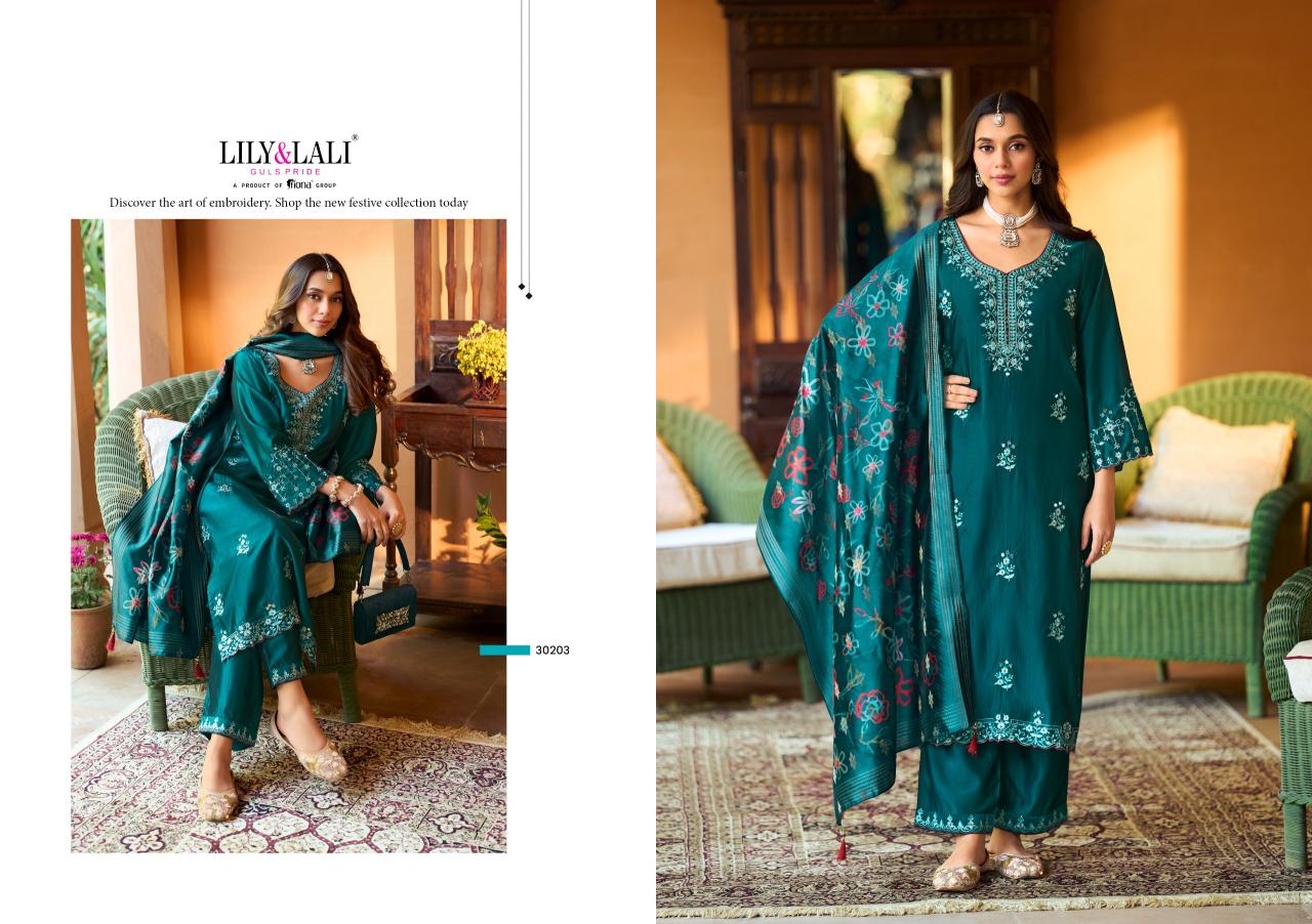 Lily & Lali Pahal catalog Embroidery kurtis wholesale
