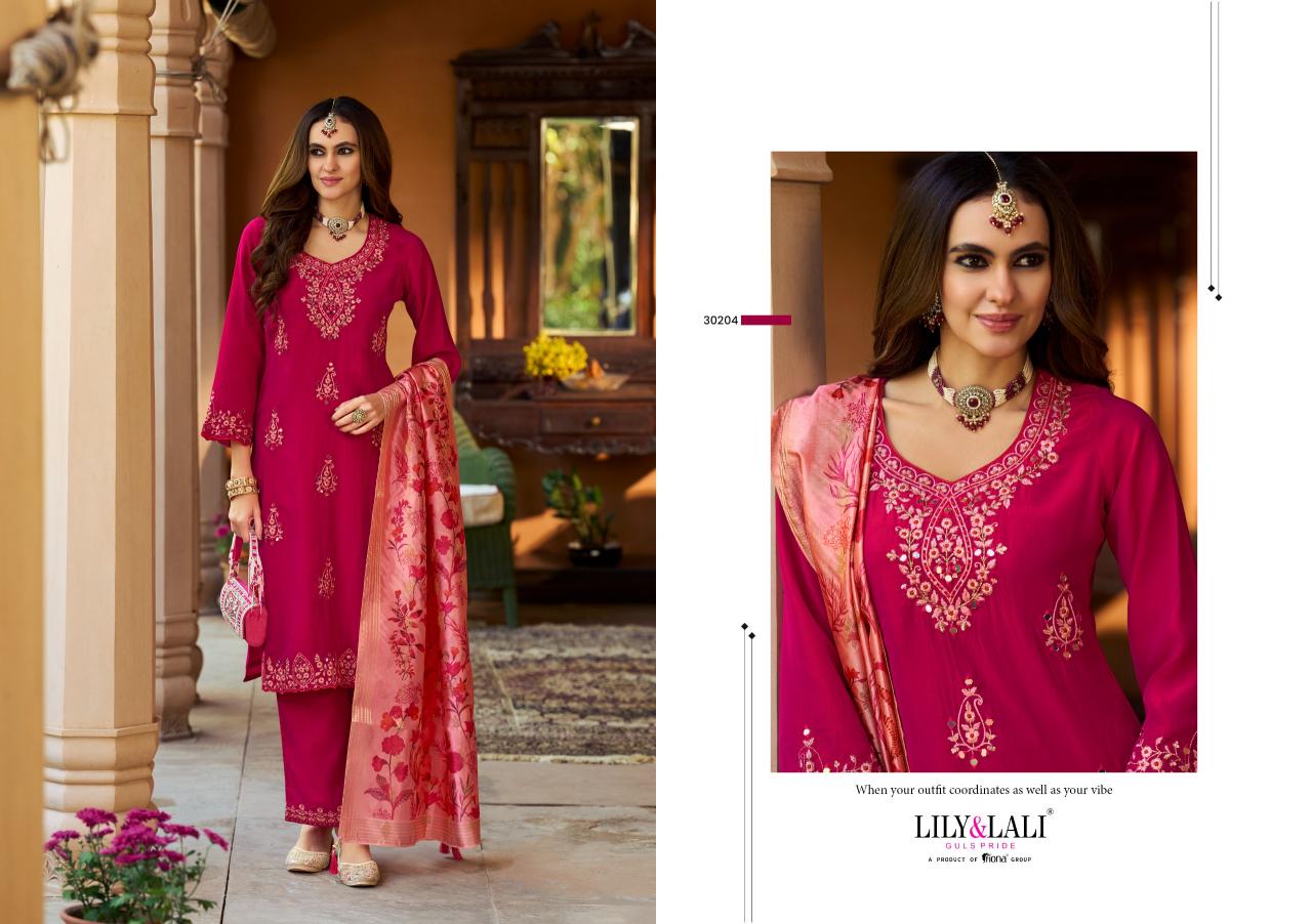 Lily & Lali Pahal catalog Embroidery kurtis wholesale