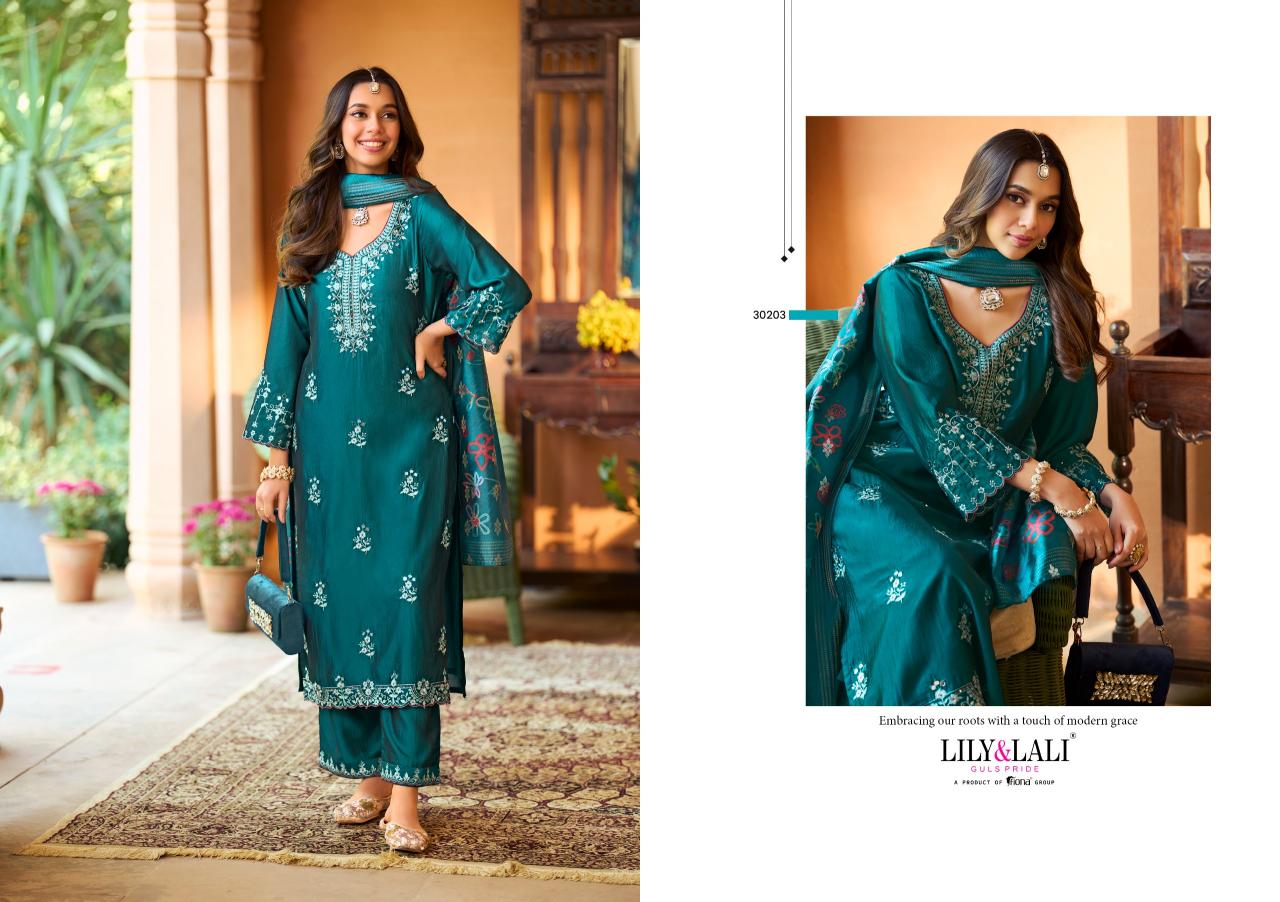 Lily & Lali Pahal catalog Embroidery kurtis wholesale