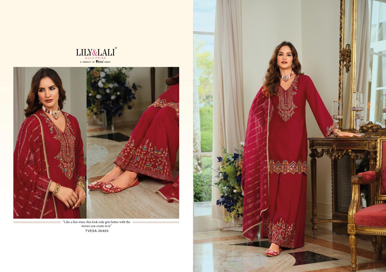 Lily & Lali Tvesa catalog kurtis manufacturing unit in surat