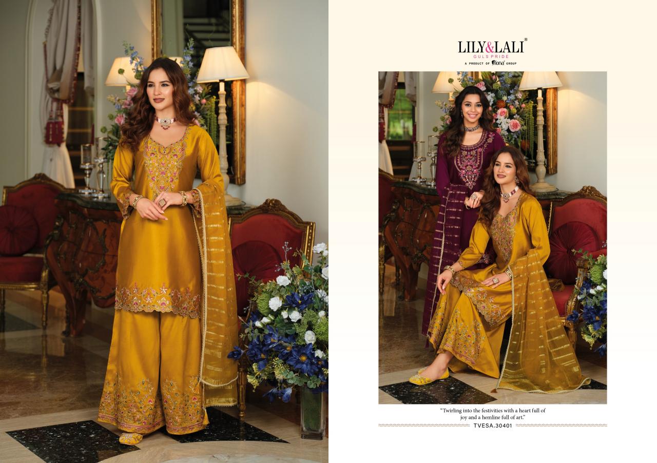 Lily & Lali Tvesa catalog kurtis manufacturing unit in surat