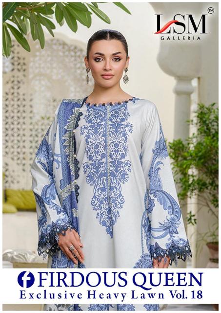 Lsm Firdous Queen Vol- 18 - Pakistani Karachi Dress Material