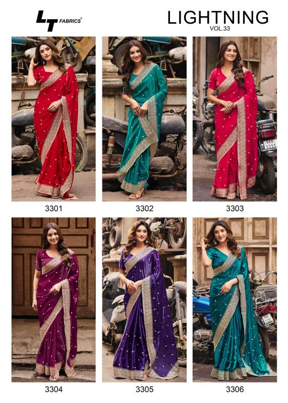 Lt Lightning Vol 33 catalog silk design sarees wholesale