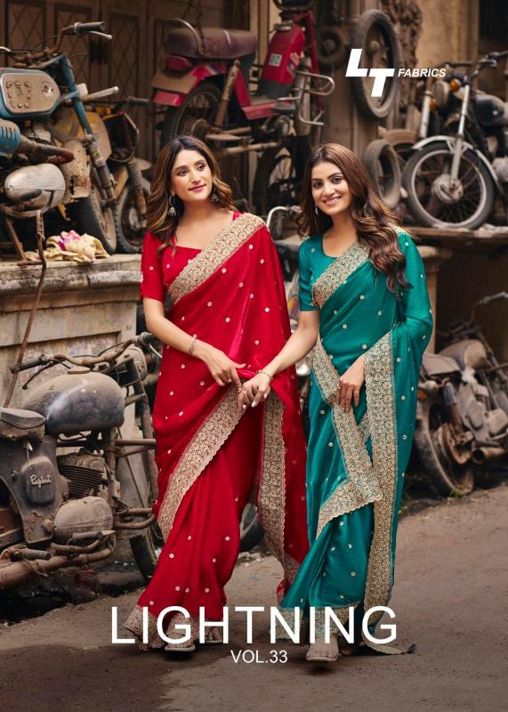 Lt Lightning Vol 33 catalog silk design sarees wholesale