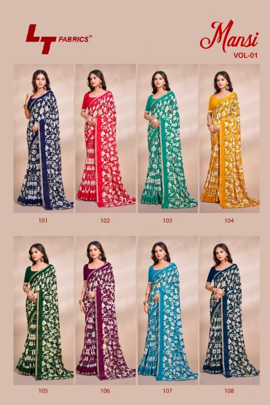 Lt Mansi Vol 1 catalog surat saree franchise