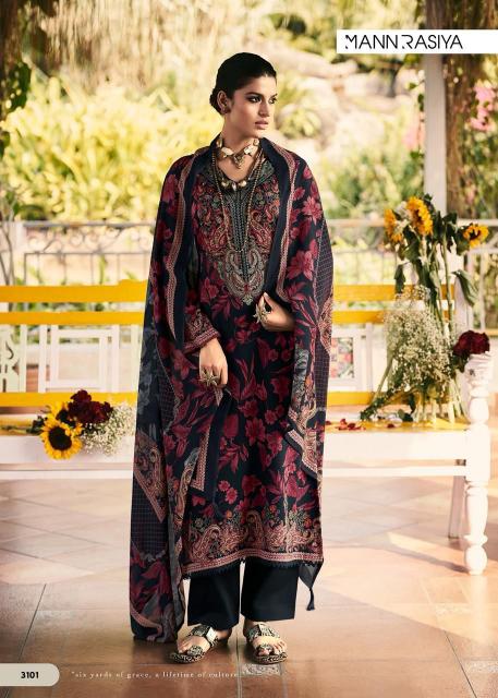 Mannrasiya Casabella Catalog wholesale dress material market in mumbai borivali