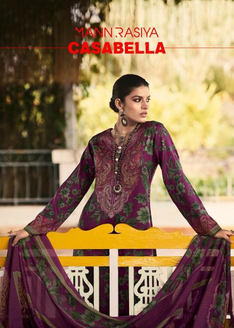 Mannrasiya Casabella Catalog wholesale dress material market in mumbai borivali