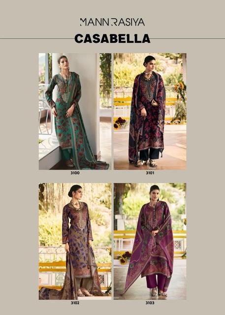 Mannrasiya Casabella Catalog wholesale dress material market in mumbai borivali