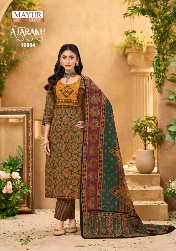 Mayur Ajarakh Vol-10 – Kurti Pant With Dupatta - Wholesale Catalog