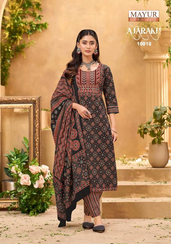 Mayur Ajarakh Vol-10 – Kurti Pant With Dupatta - Wholesale Catalog