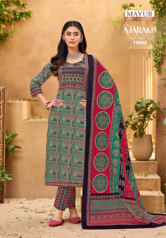 Mayur Ajarakh Vol-10 – Kurti Pant With Dupatta - Wholesale Catalog
