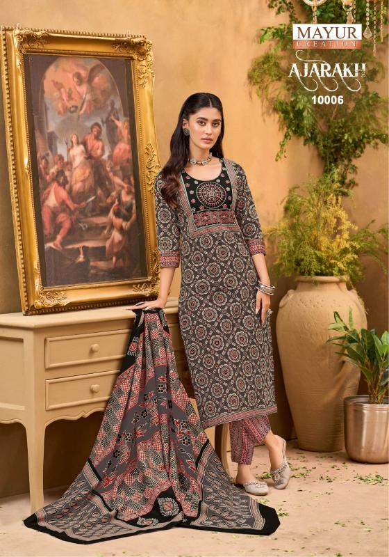 Mayur Ajarakh Vol-10 – Kurti Pant With Dupatta - Wholesale Catalog
