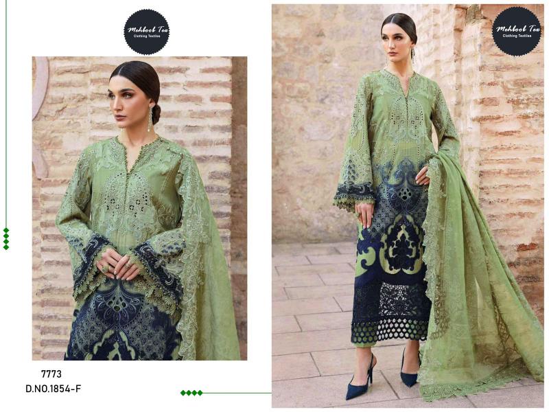 Mehboob Tex 1854 catalog pakistani suits wholesalers in surat