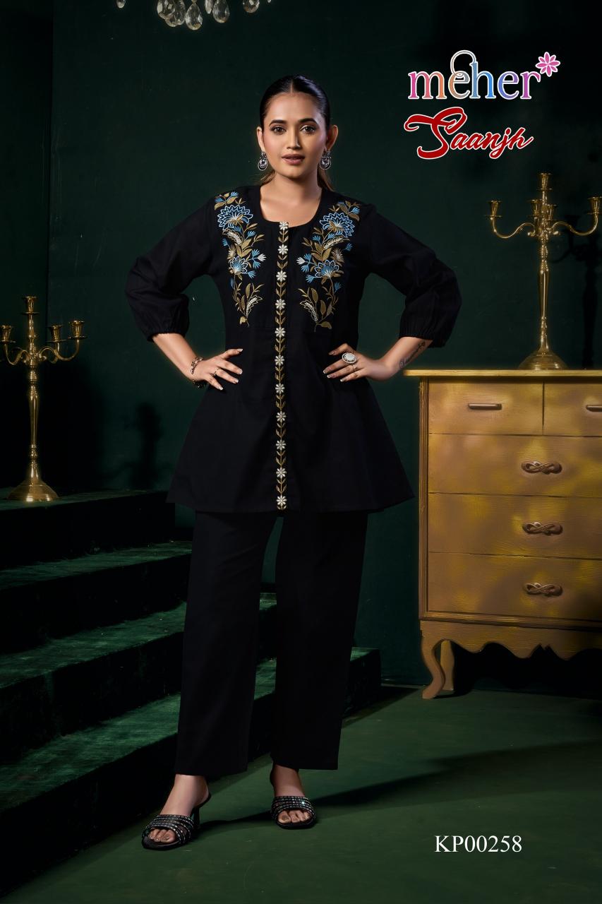 Meher Saanjh catalog modest co ord set
